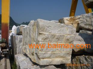 原产地直销广西灰色灰姑娘大理石石料荒料批发与供应