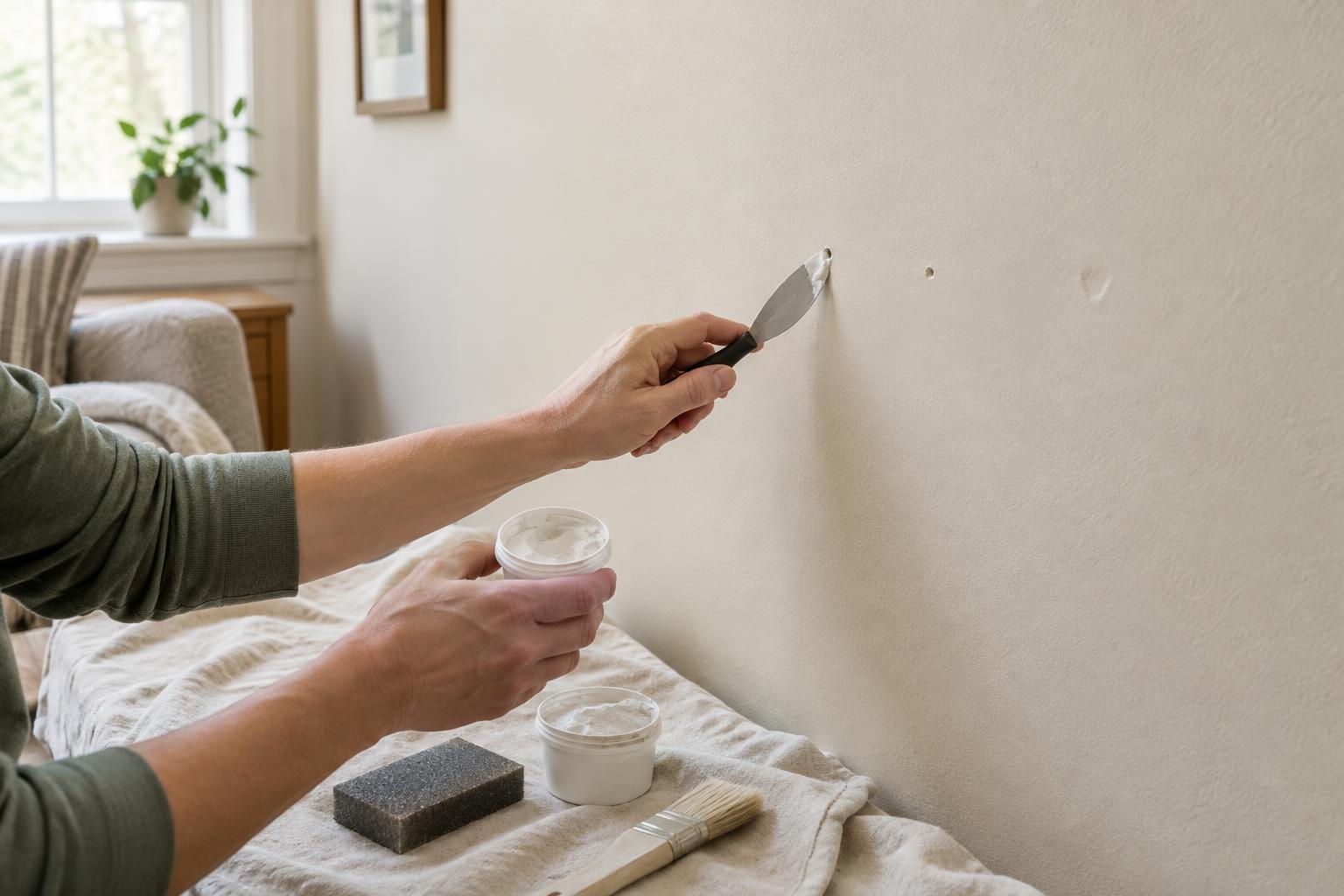 How to Patch Small Nail Holes and Dents in Interior Walls