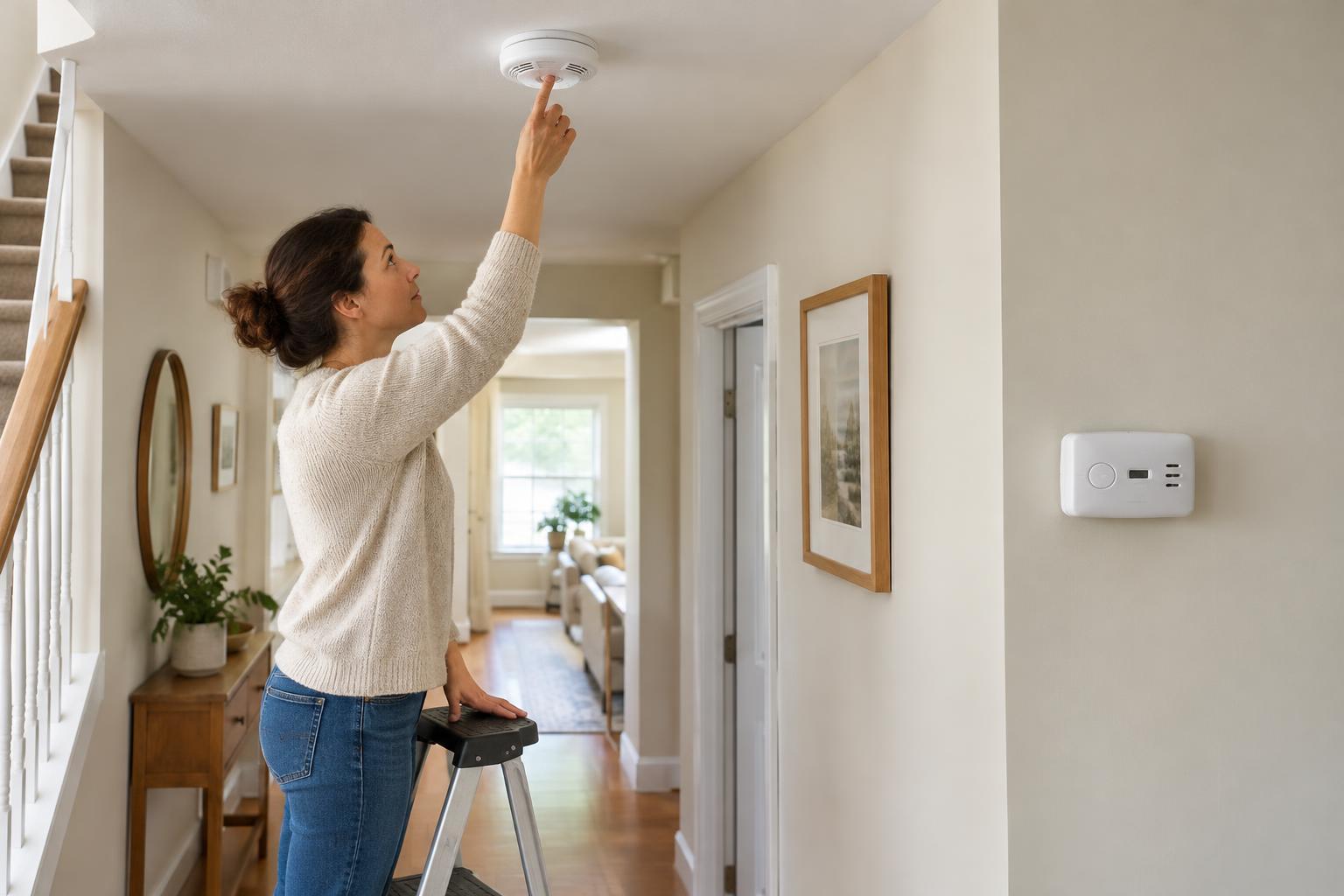 A Simple Routine for Testing Smoke and Carbon Monoxide Alarms